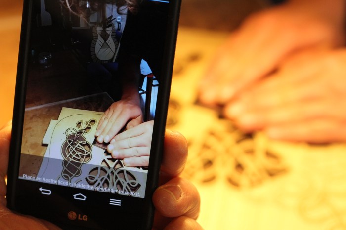 Inlay through the Aestheticodes app